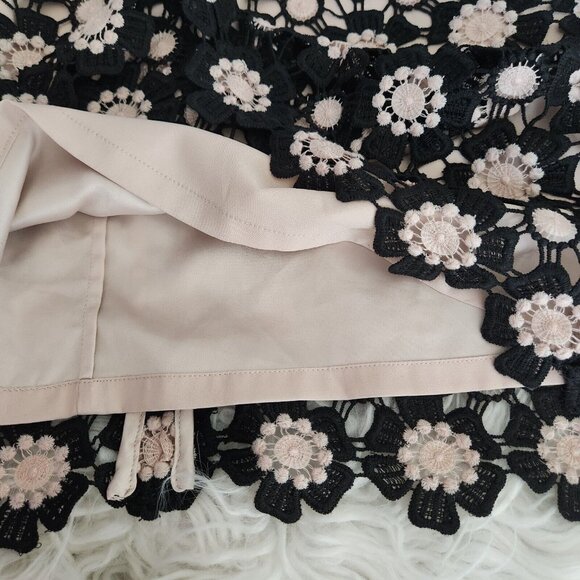 Kate Spade Shift Dress‎ 0 Daisy Crochet Lace Floral Black 3/4 Sleeves Wedding - Picture 11 of 16